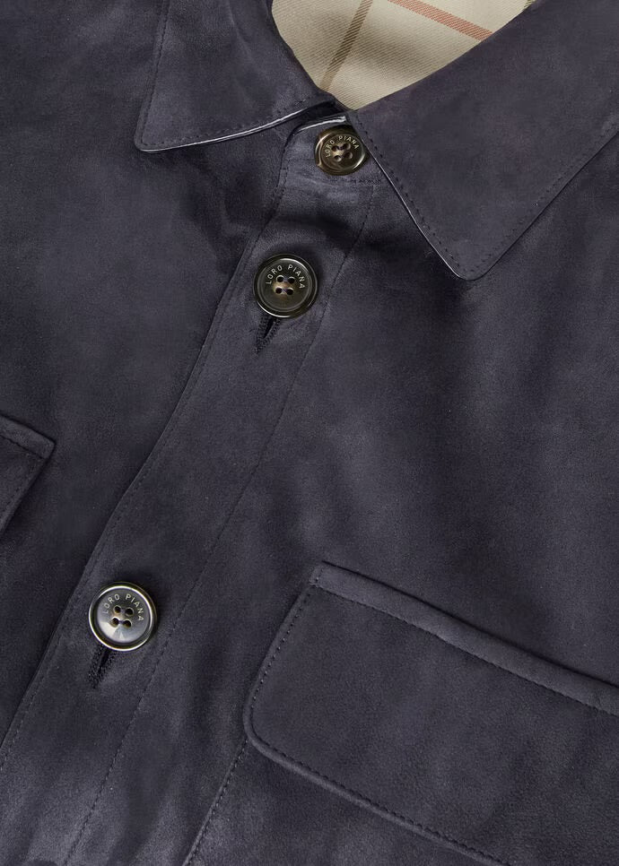 Loro Piana Suede Overshirt Jacket