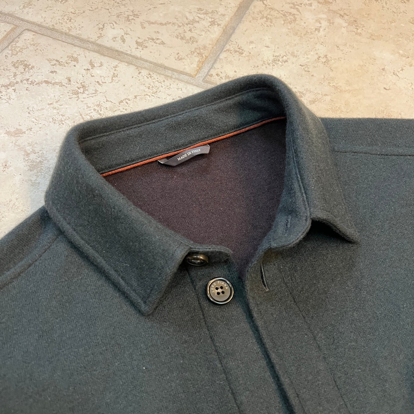 Loro Piana Melange Cashmere Overshirt