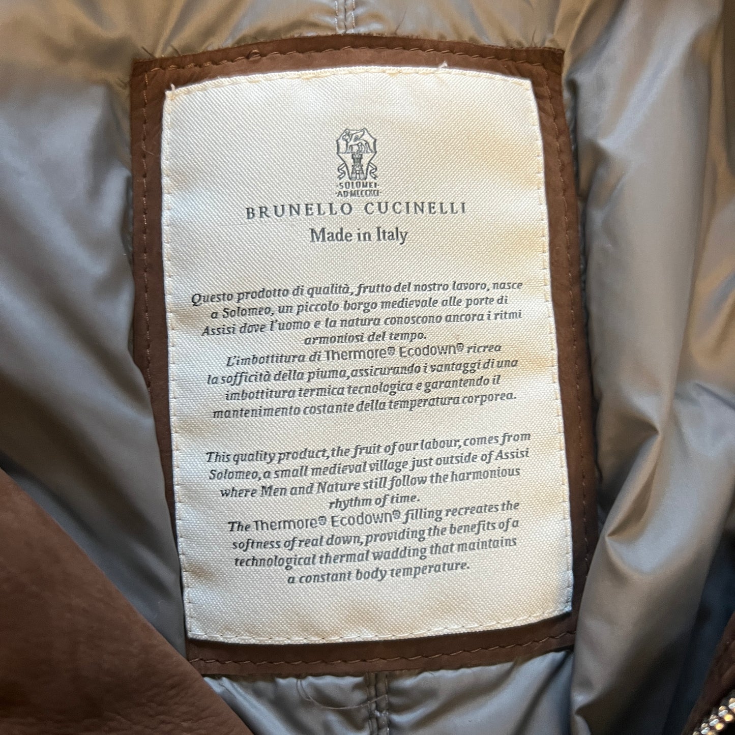 Brunello Cucinelli Shearling Bomber Jacket