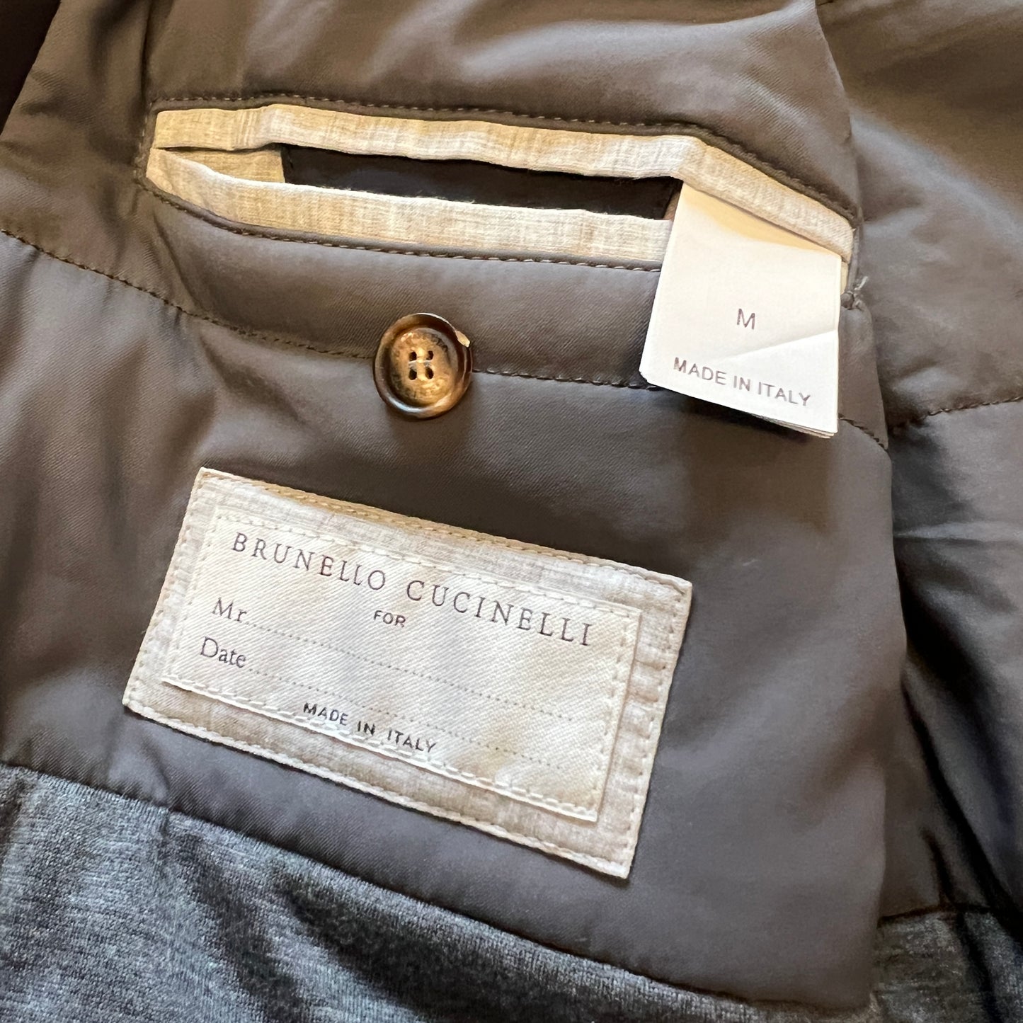 Brunello Cucinelli Navy Padded Parka