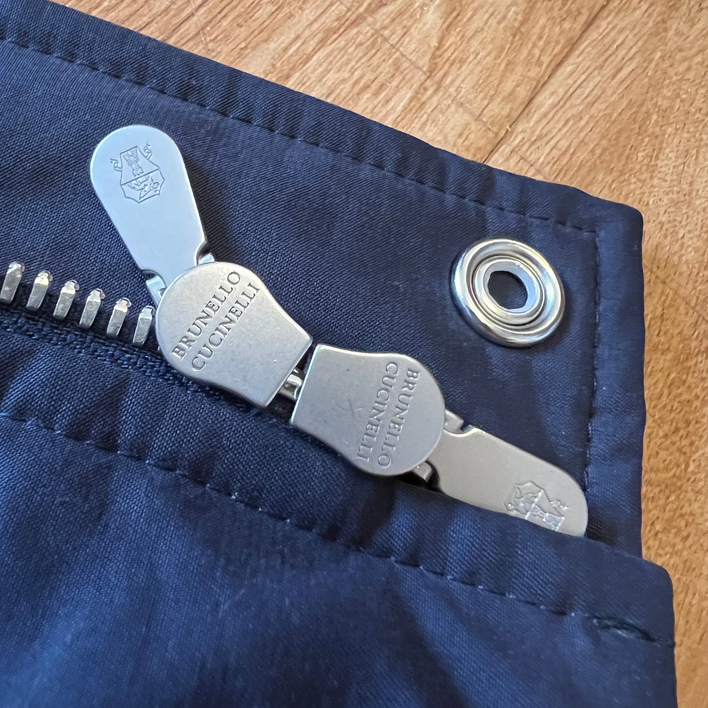 Brunello Cucinelli Navy Padded Parka