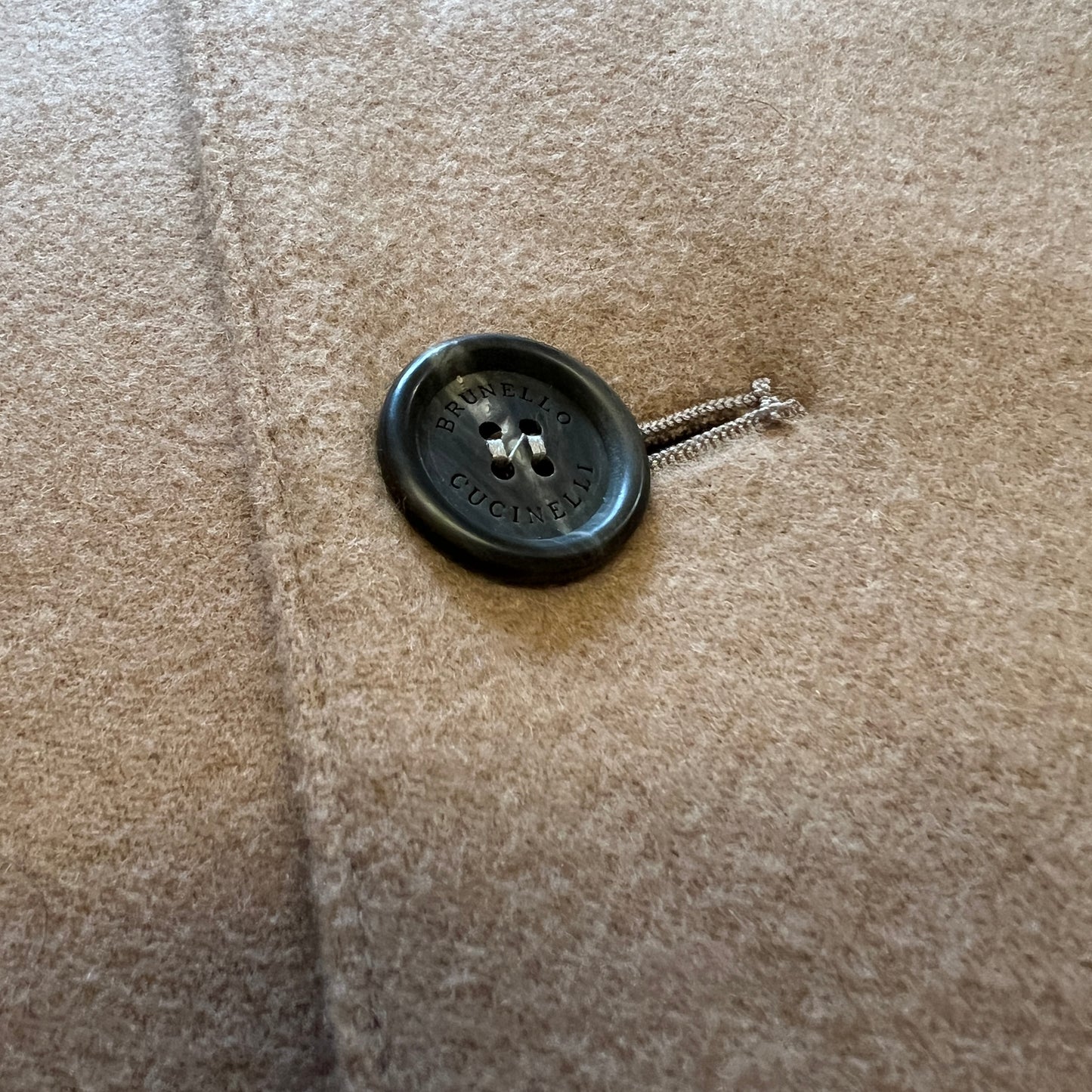 Brunello Cucinelli Beige Camel Wool Parka