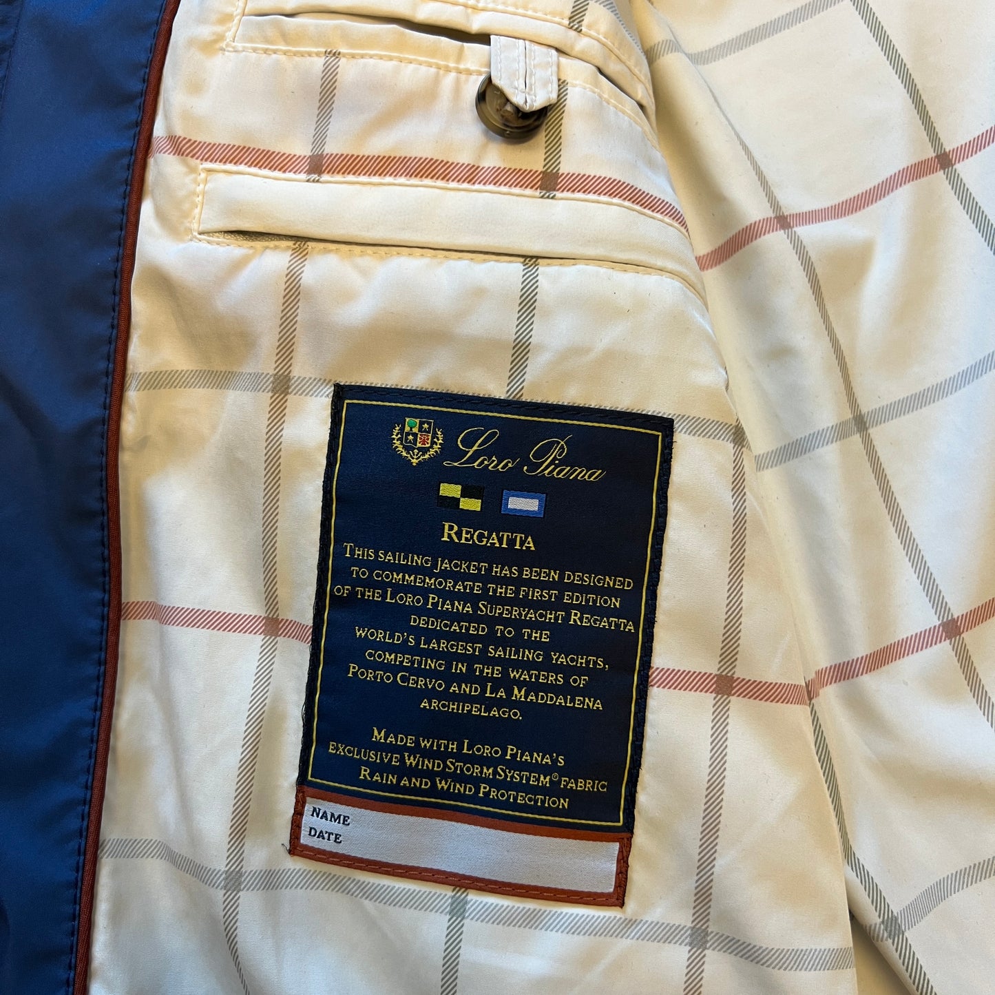 Loro Piana Regatta Sailing Jacket