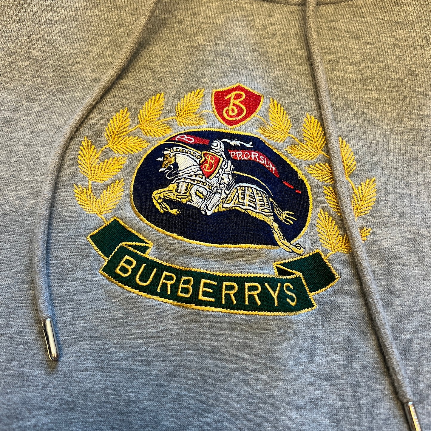 Burberry Embroidered Crest Hoodie