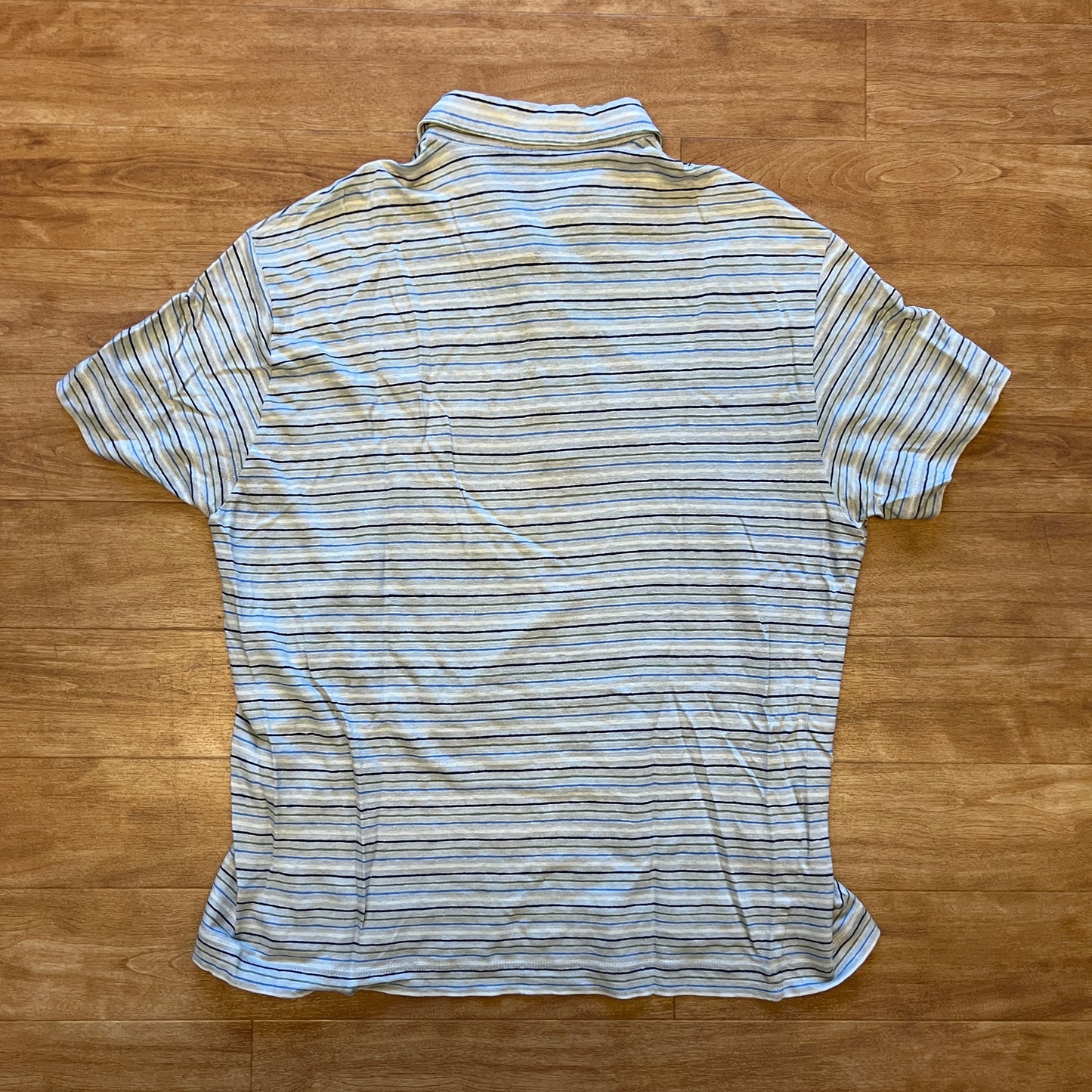 Loro Piana Linen Striped Polo Shirt