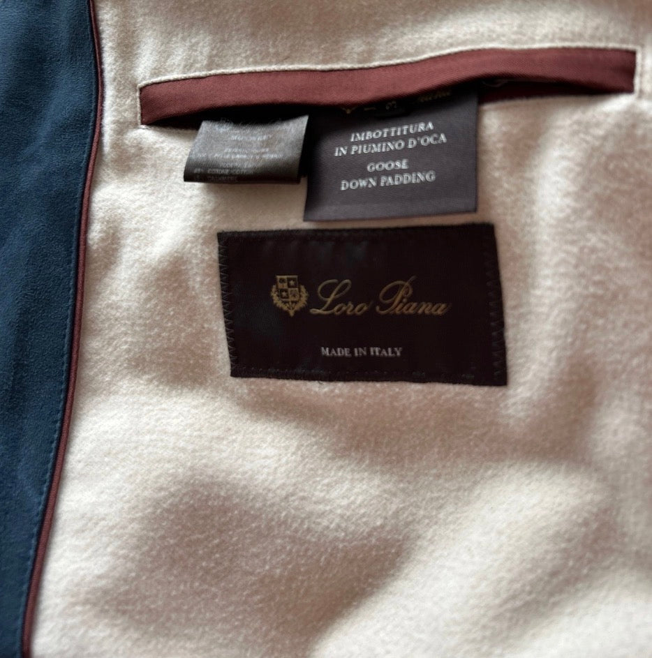 Loro Piana Suede Padded Vest (56)