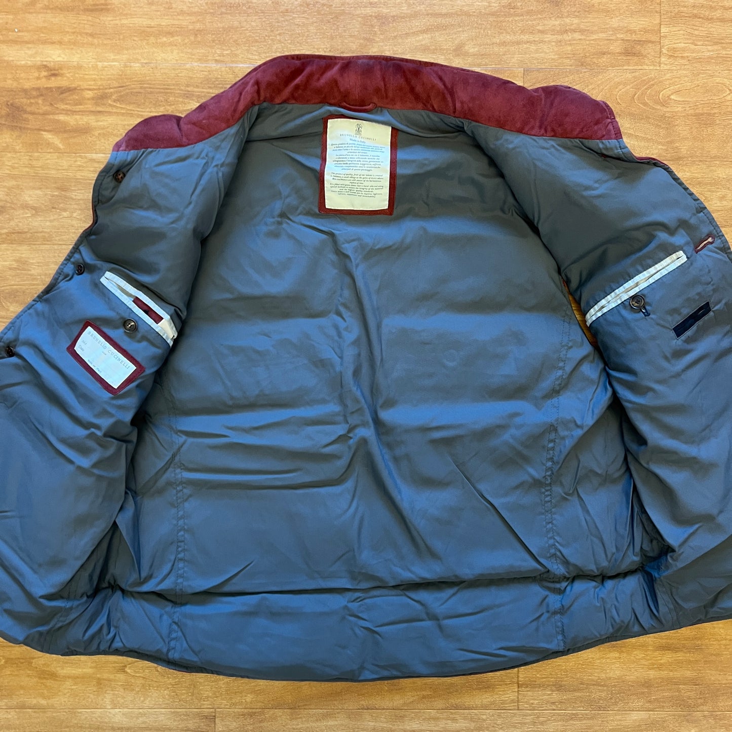 Brunello Cucinelli Suede Puffer Vest