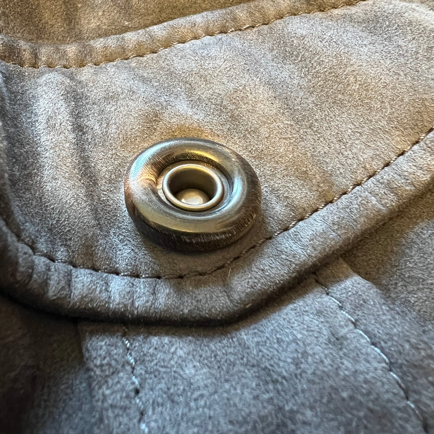 Brunello Cucinelli Suede Quilted Overshirt Jacket