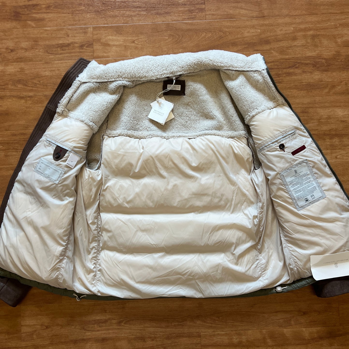 Brunello Cucinelli Shearling Down Jacket