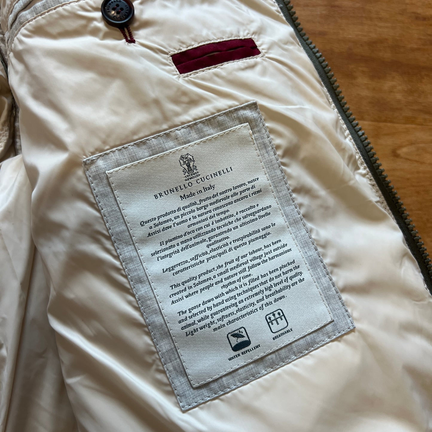 Brunello Cucinelli Shearling Down Jacket