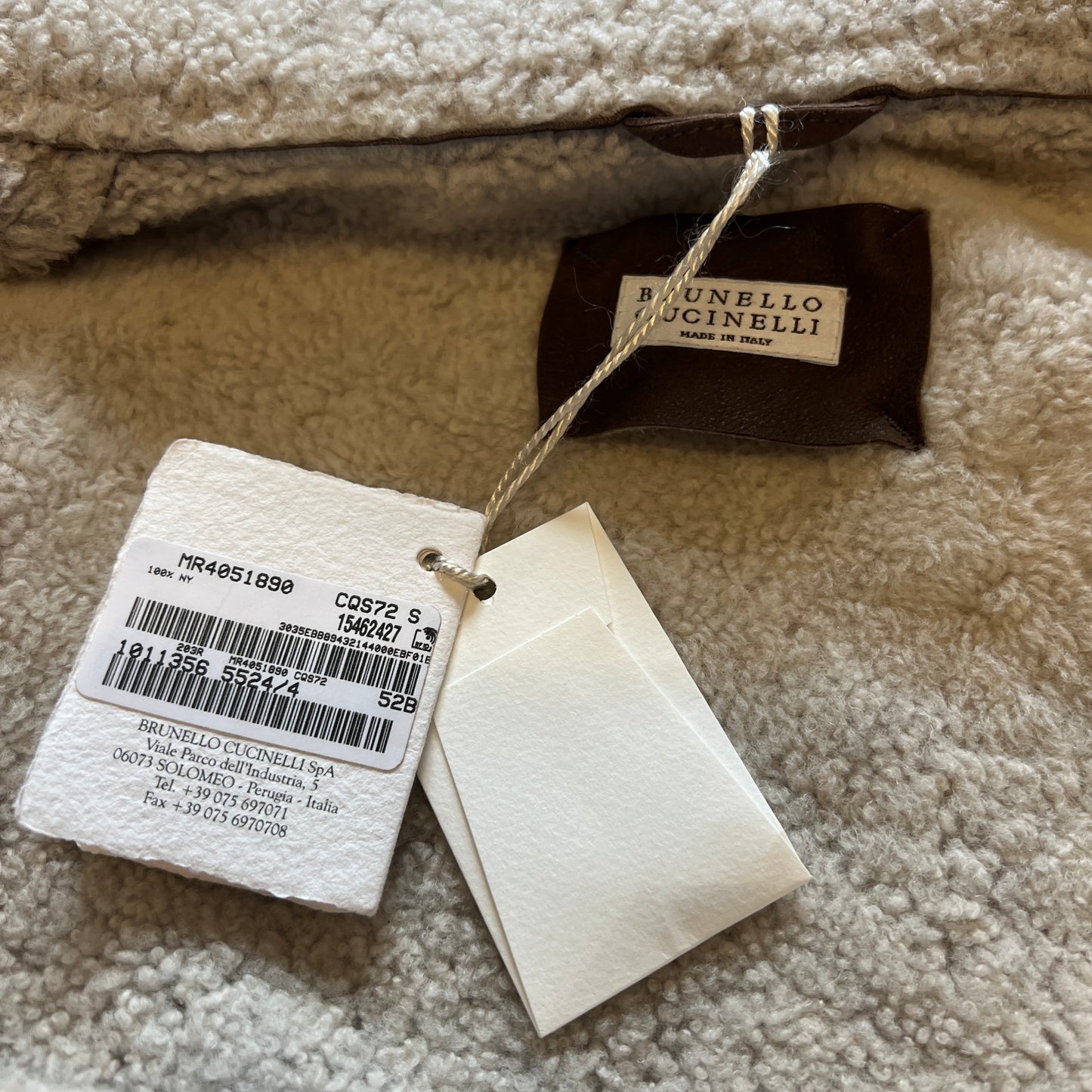 Brunello Cucinelli Shearling Down Jacket