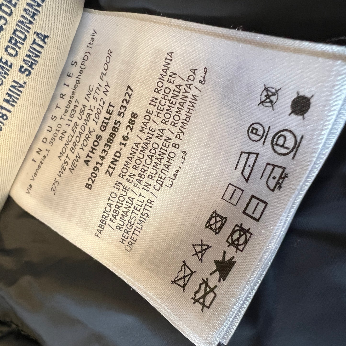 Moncler “Athos” Gilet Puffer Vest