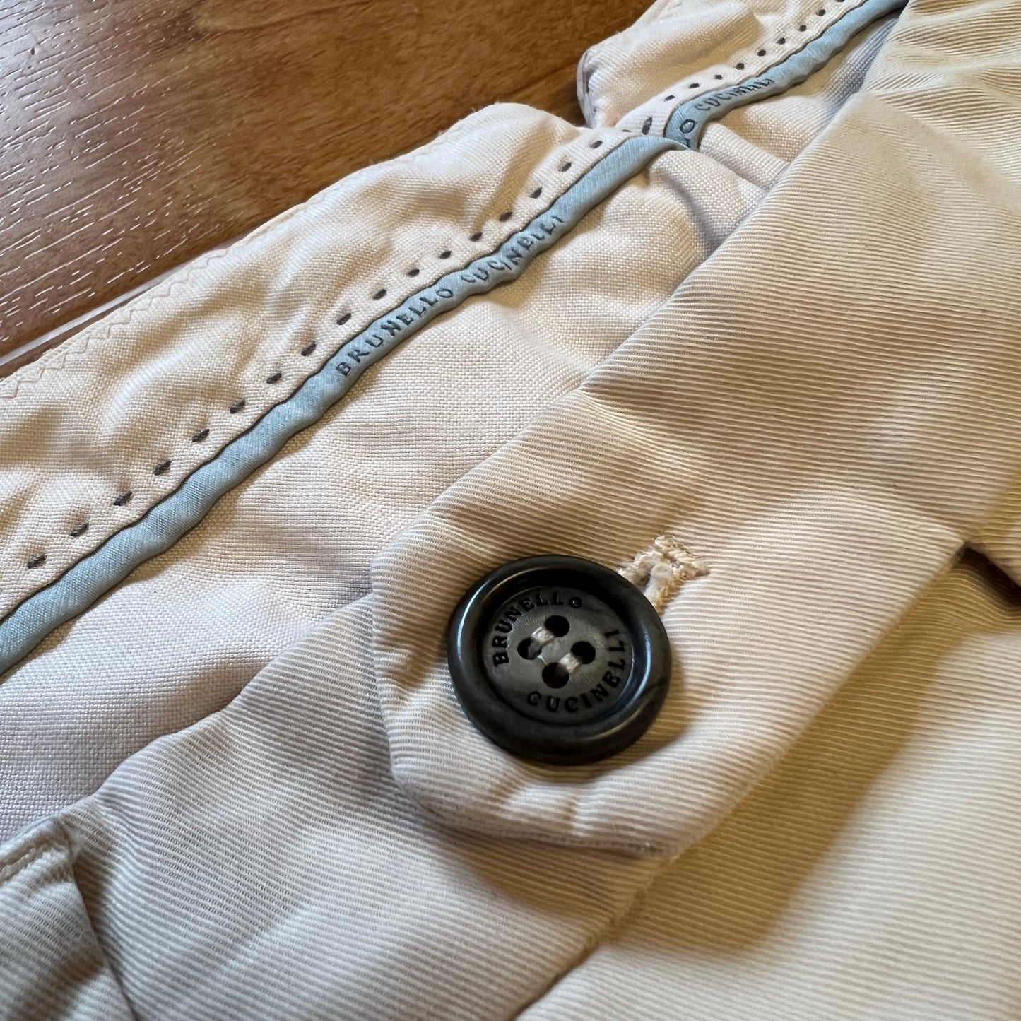 Brunello Cucinelli Italian Fit Khaki Trousers