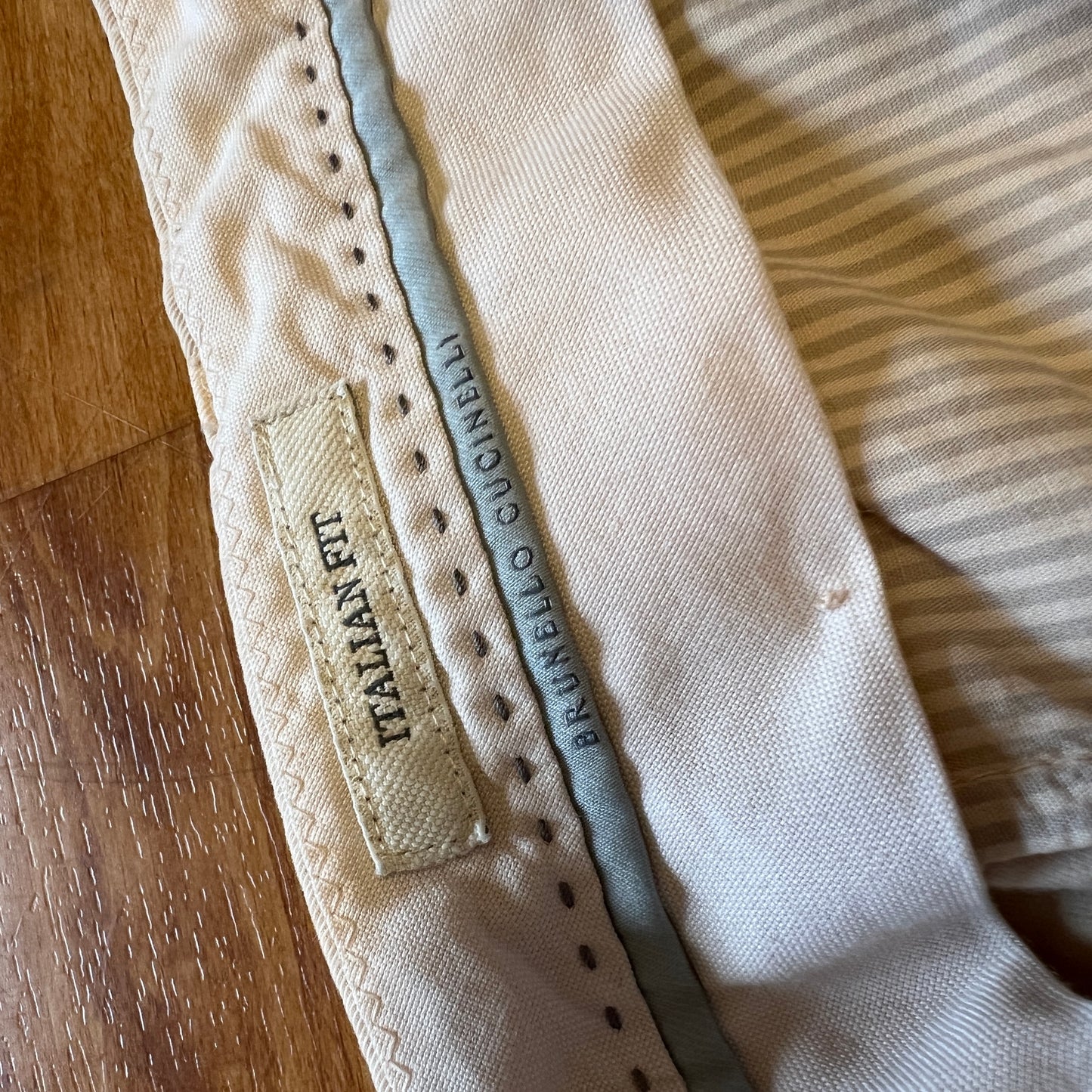 Brunello Cucinelli Italian Fit Khaki Trousers