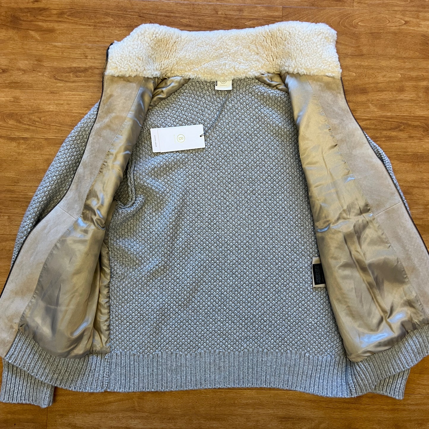 Bogner Shearling Hybrid Knit Jacket