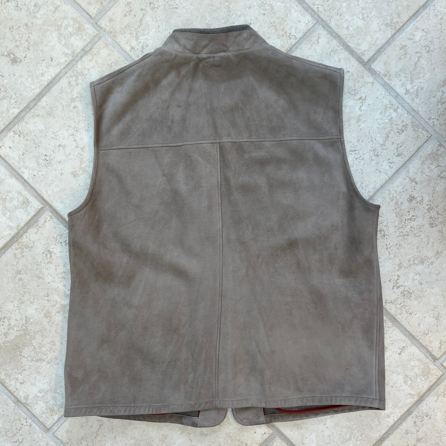Loro Piana “Reinmate” Suede Cashmere Vest Gilet