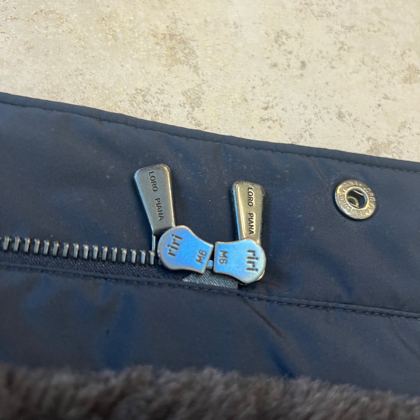 Loro Piana Castorino Fur Lined Traveller Coat