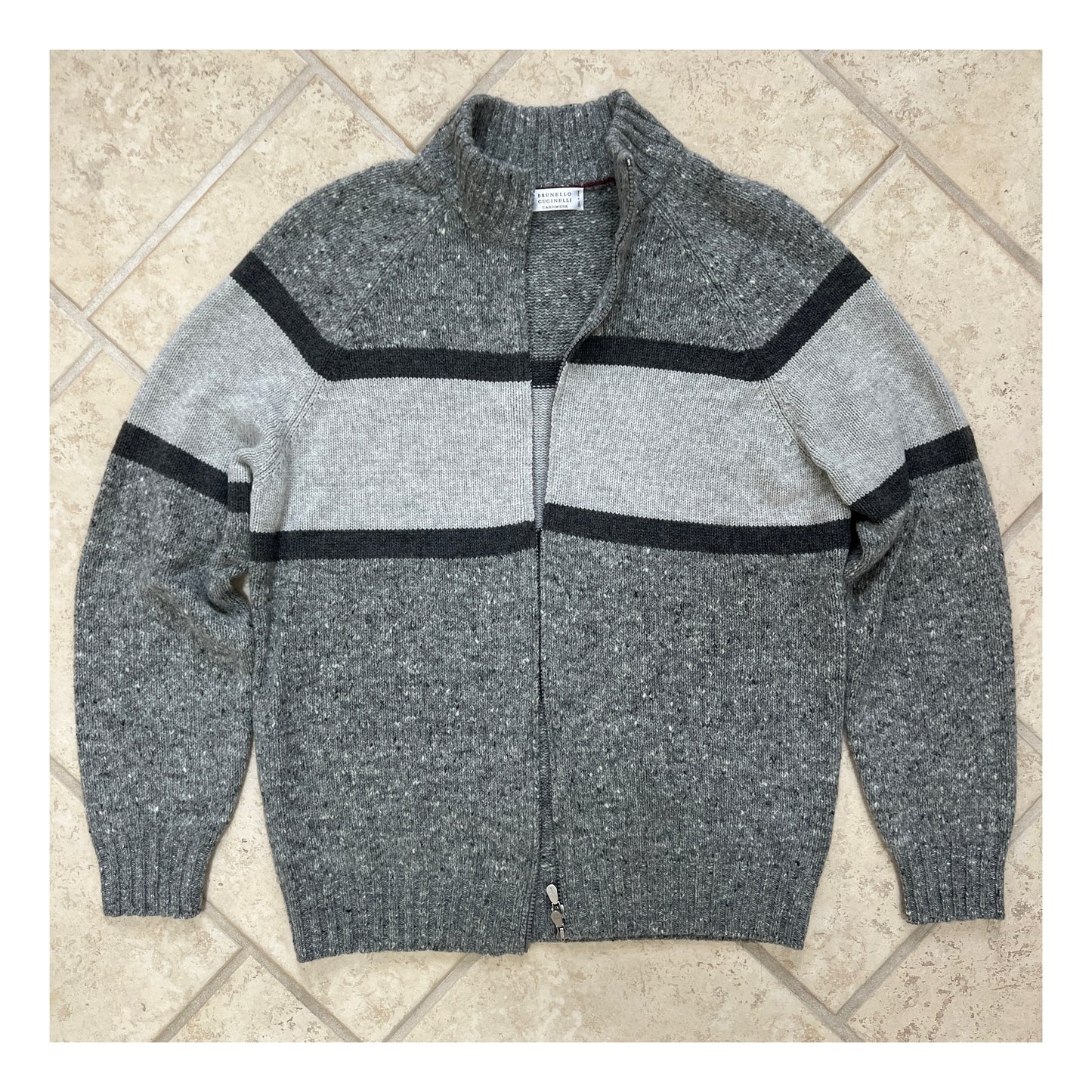 Brunello Cucinelli Jacquard Knit Bomber Jacket