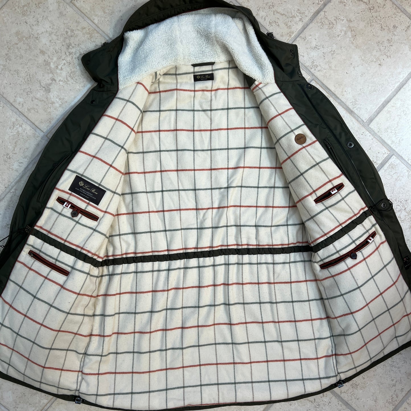 Loro Piana Cashmere Lined Storm System Parka