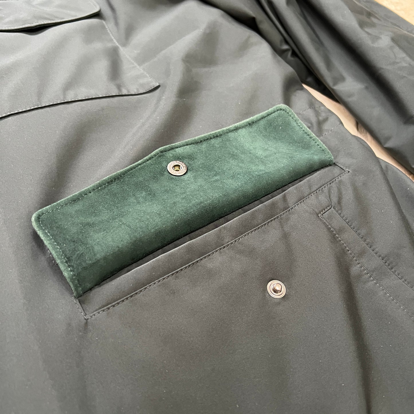 Loro Piana Castorino Fur Lined Traveller Coat