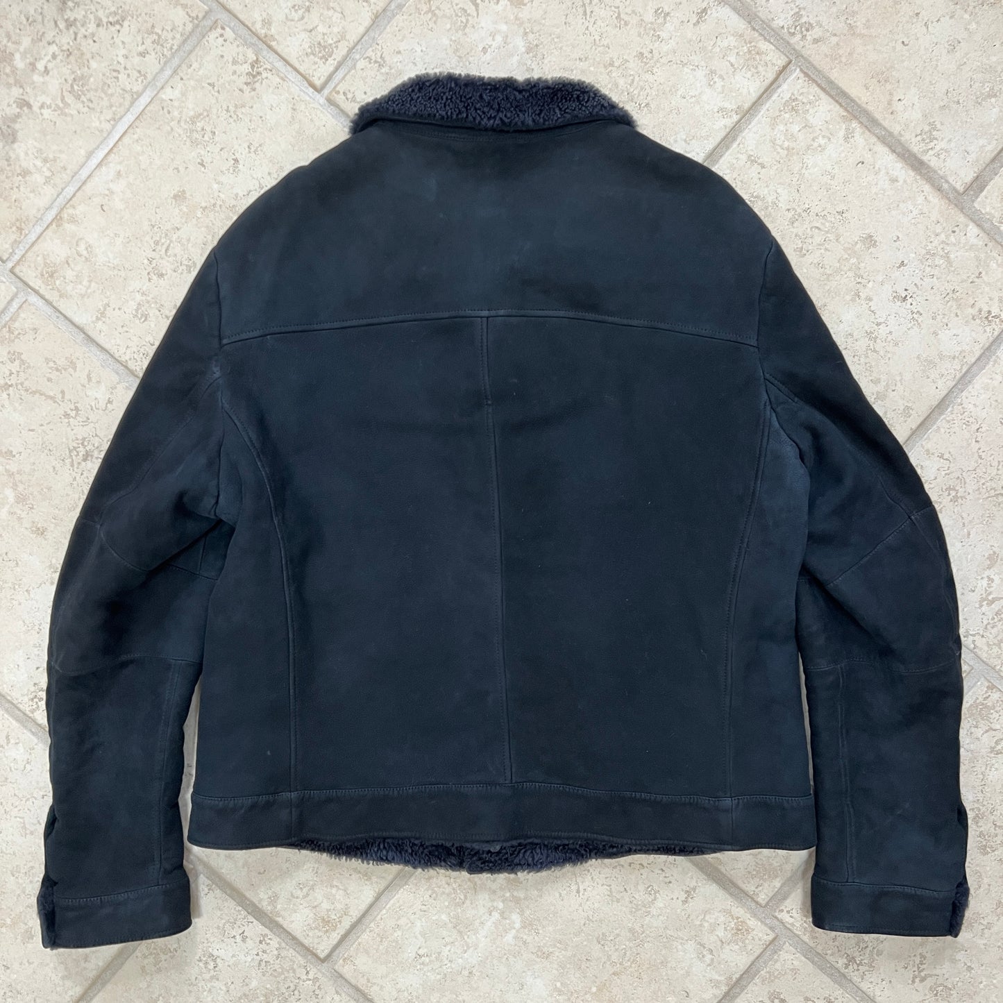 Loro Piana shearling fur trucker jacket