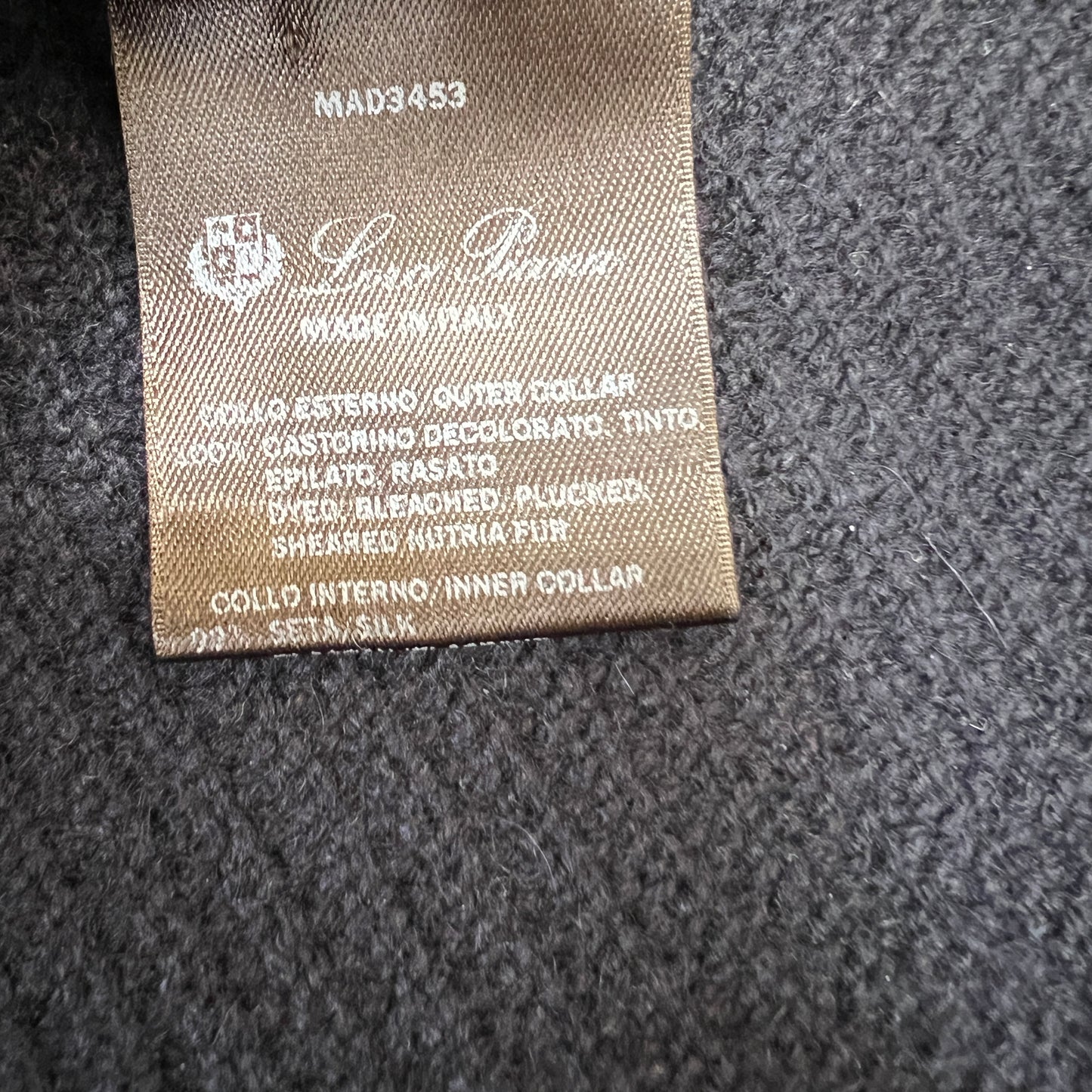 Loro Piana Cashmere Castorino Fur Trim Bomber Jacket