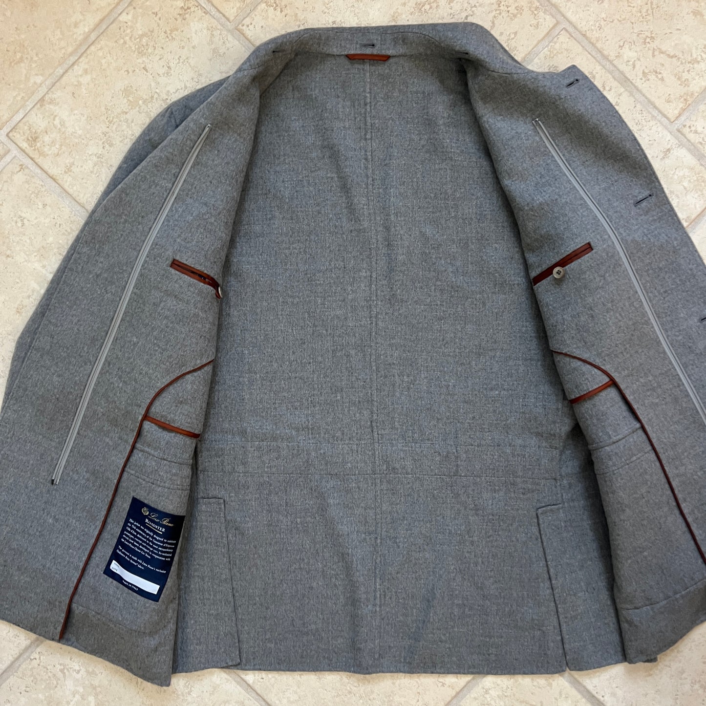 Loro Piana Cashmere Jersey Roadster Coat