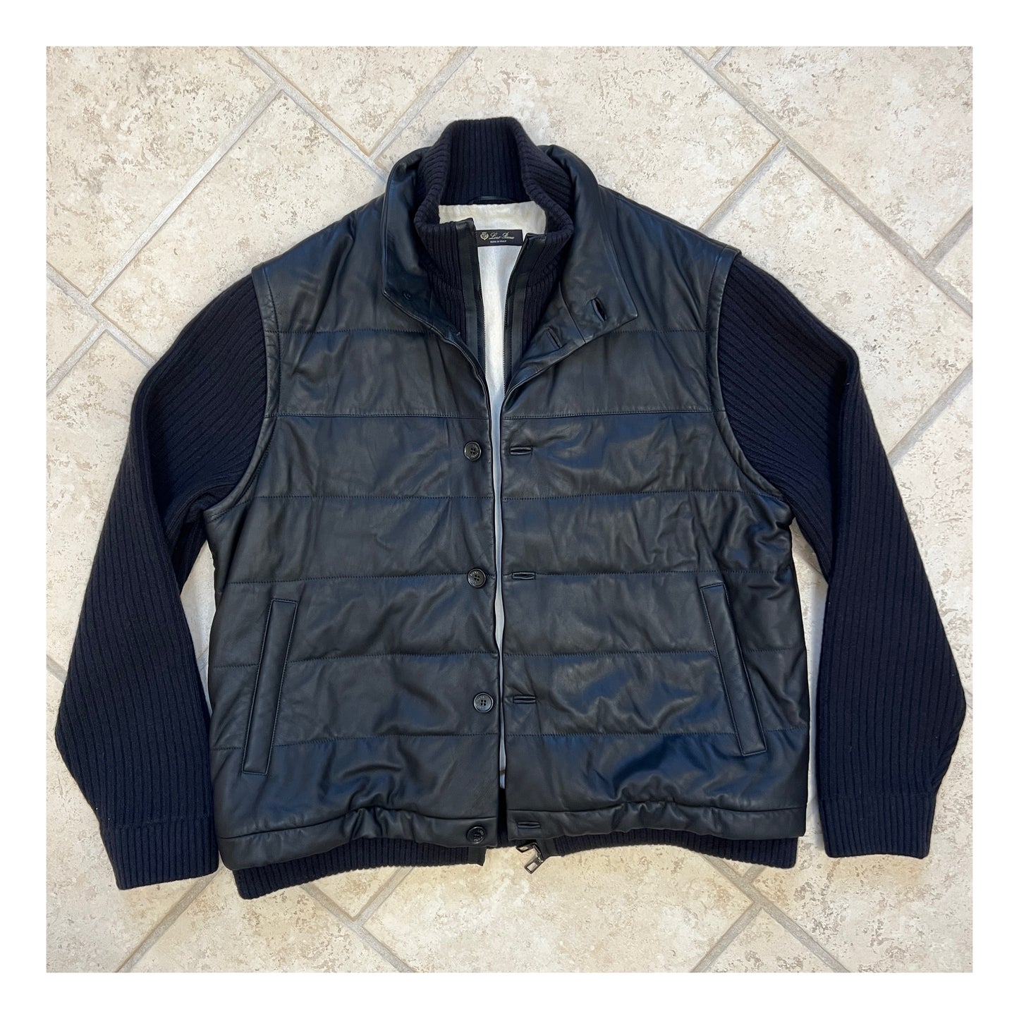 Loro Piana 2-in-1 Leather Down Jacket