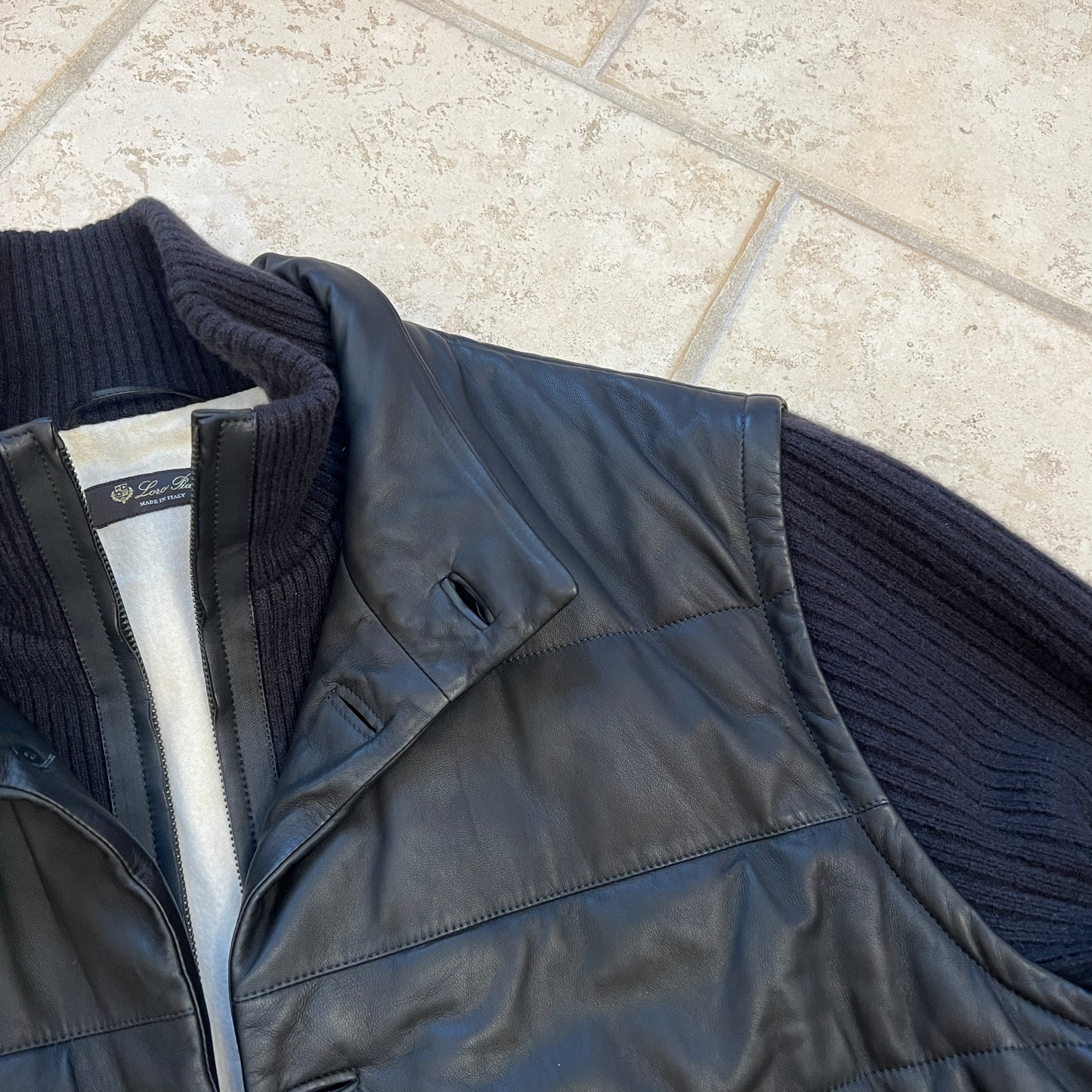 Loro Piana 2-in-1 Leather Down Jacket