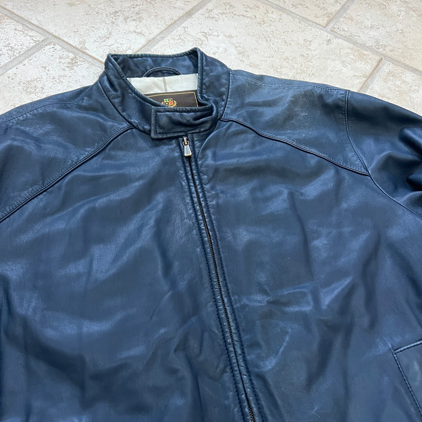 Loro Piana Leather Bomber Jacket