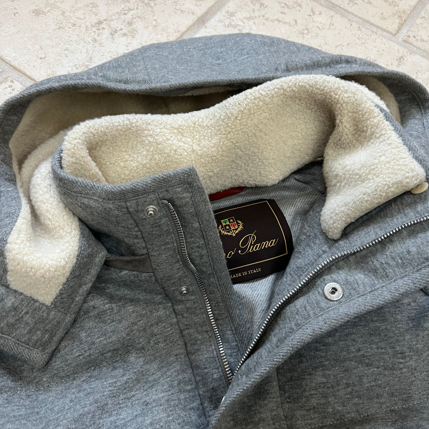 Loro Piana Cashmere Fleece Down Jacket
