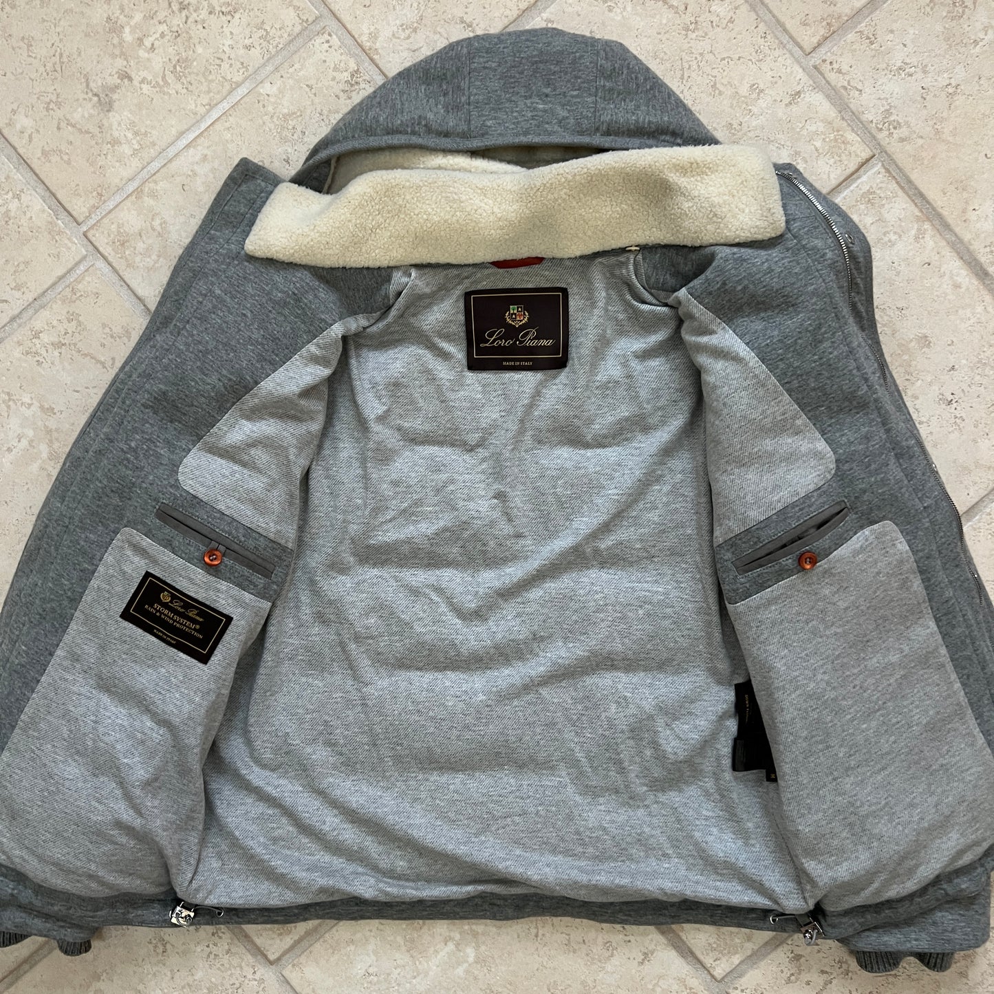 Loro Piana Cashmere Fleece Down Jacket