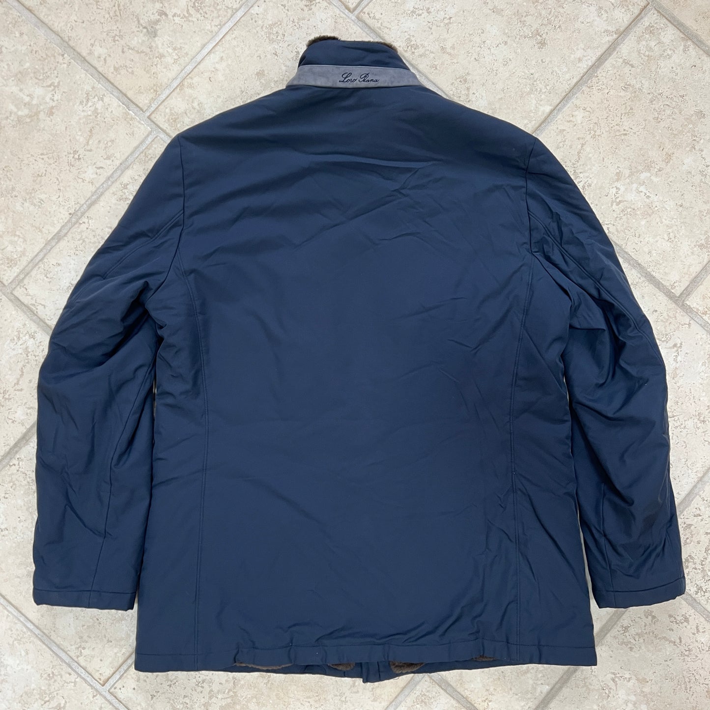 Loro Piana Castorino Fur Lined Coat