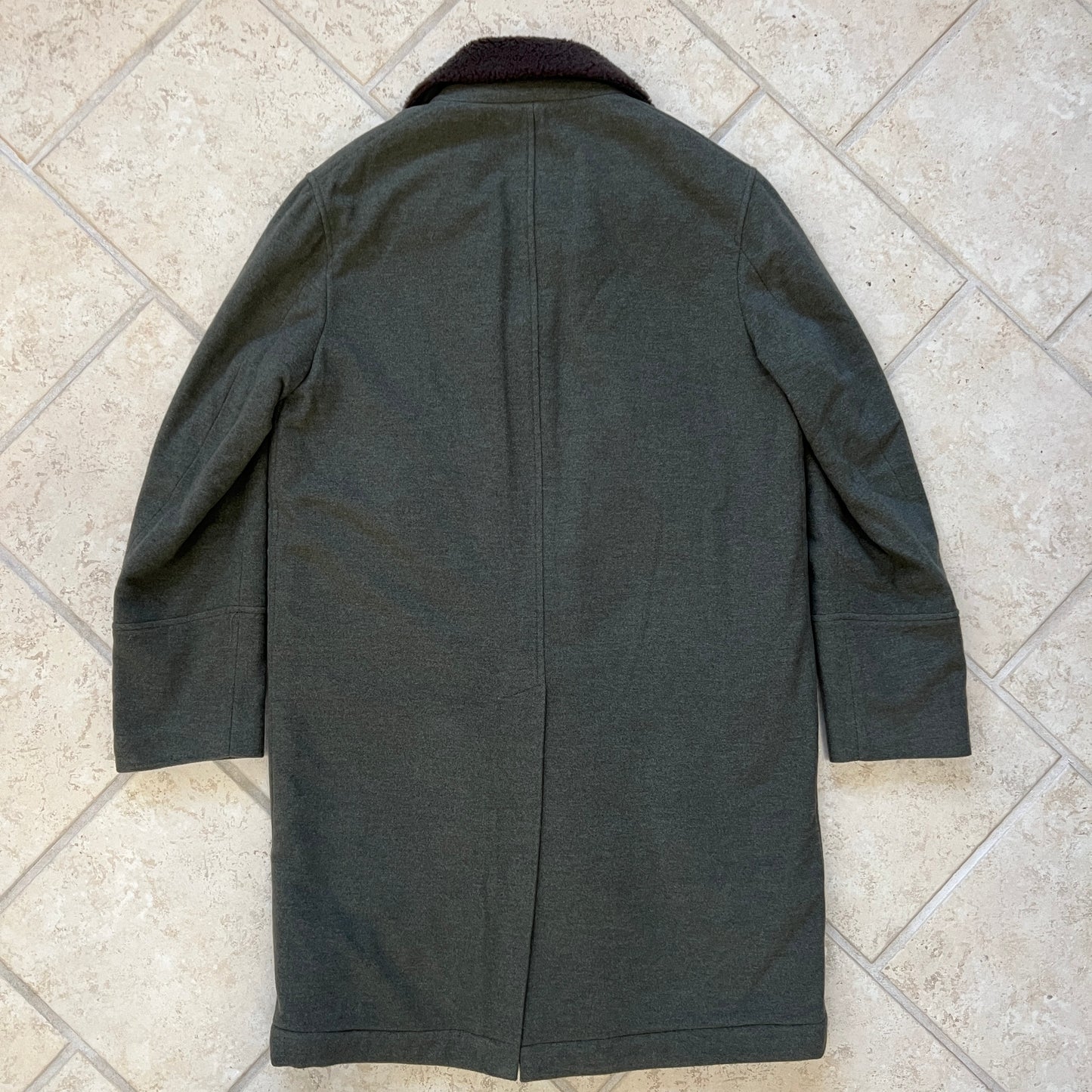 Brunello Cucinelli Shearling Wool Overcoat