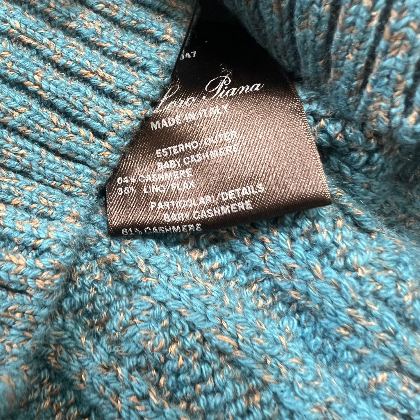 Loro Piana Baby Cashmere Cable-Knit 1/4 Zip Sweater