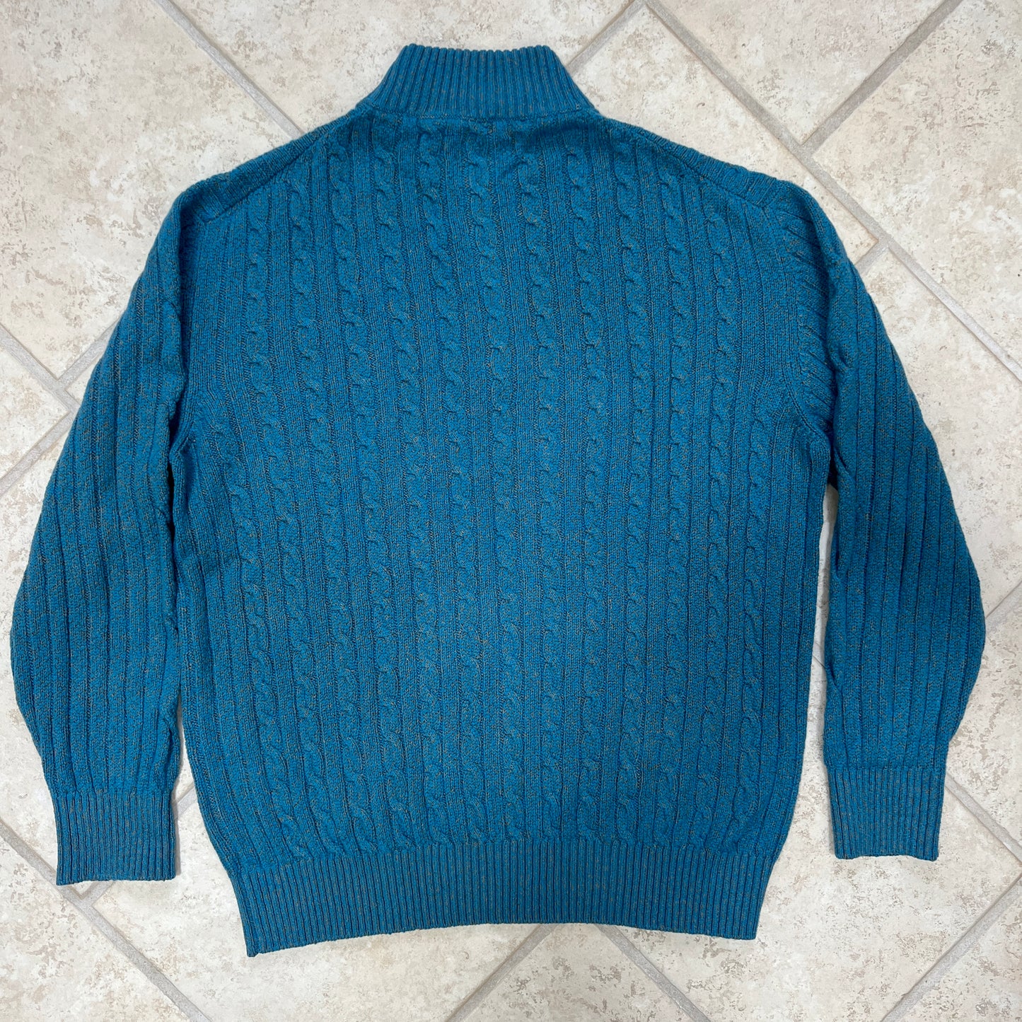 Loro Piana Baby Cashmere Cable-Knit 1/4 Zip Sweater