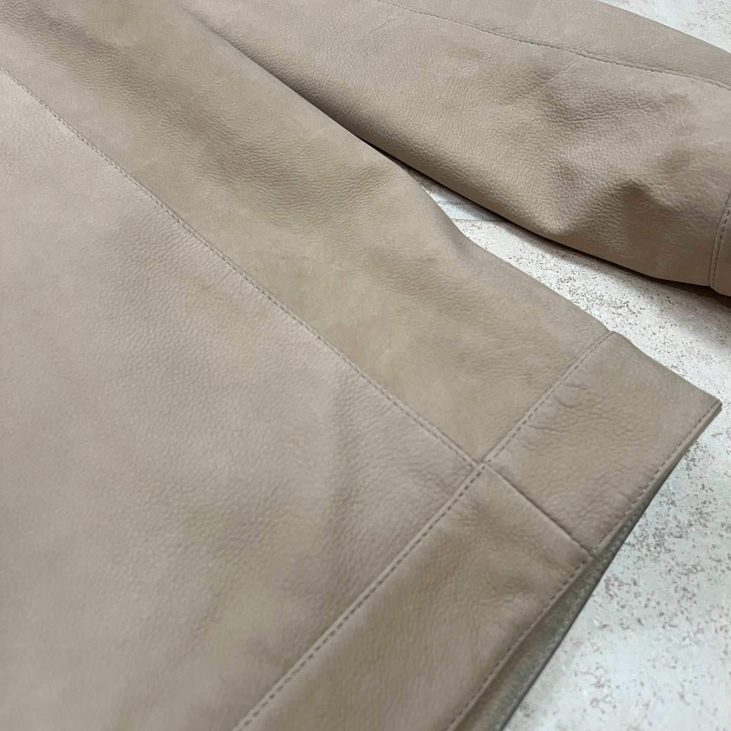 Loro Piana Nubuck Leather Trucker Jacket