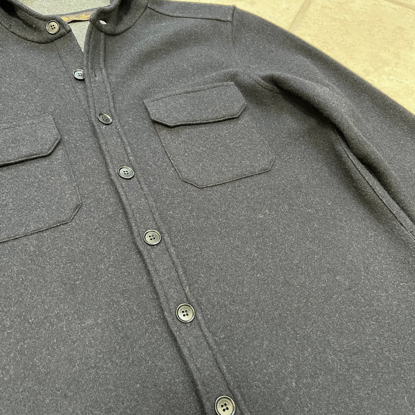 Loro Piana Cashmere Melange Hooded Overshirt