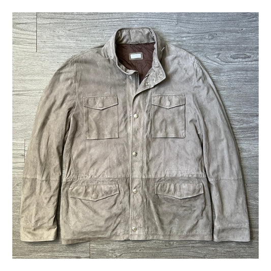 Brunello Cucinelli Suede Traveller Coat