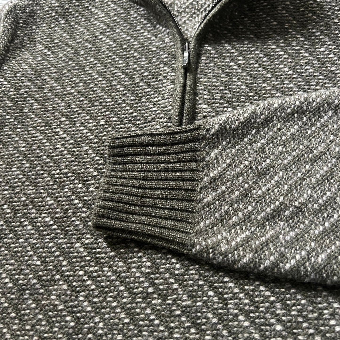 Loro Piana Baby Cashmere Knit 1/4 Zip Sweater