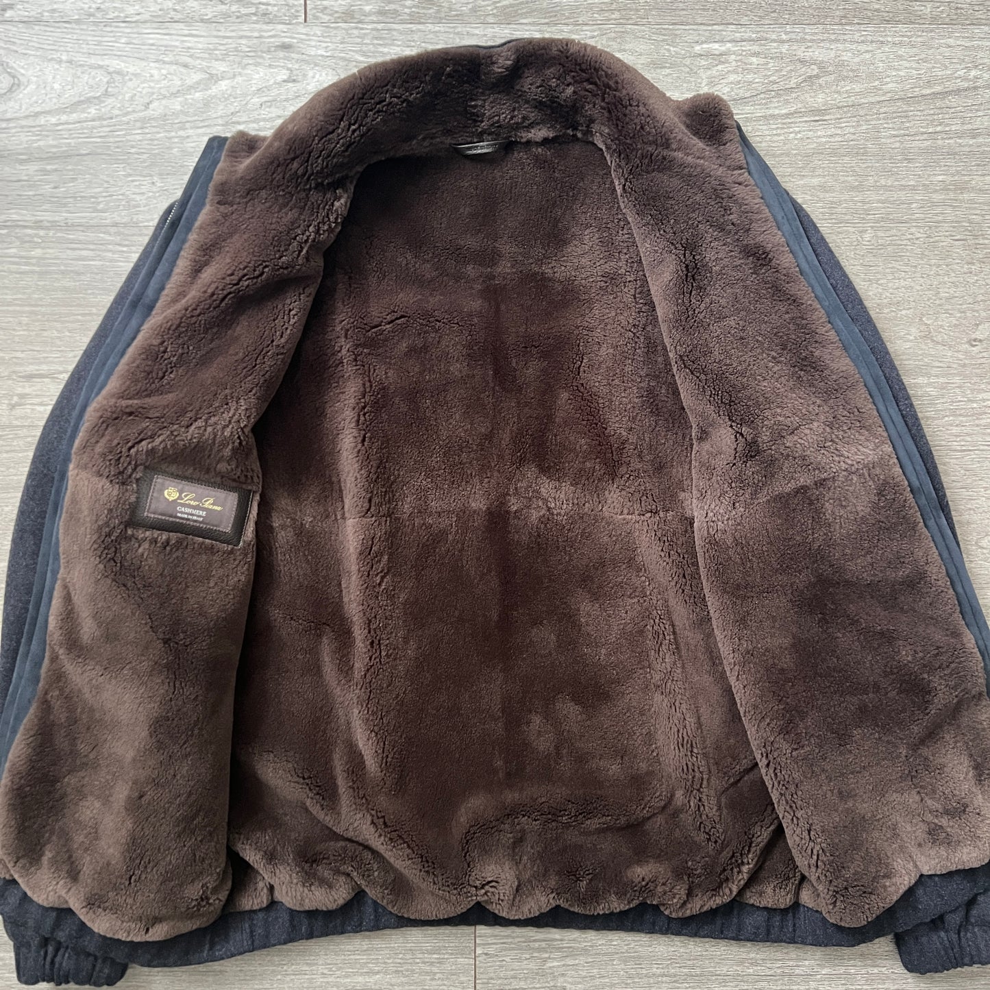 Loro Piana Castorino Fur Cashmere Bomber Jacket
