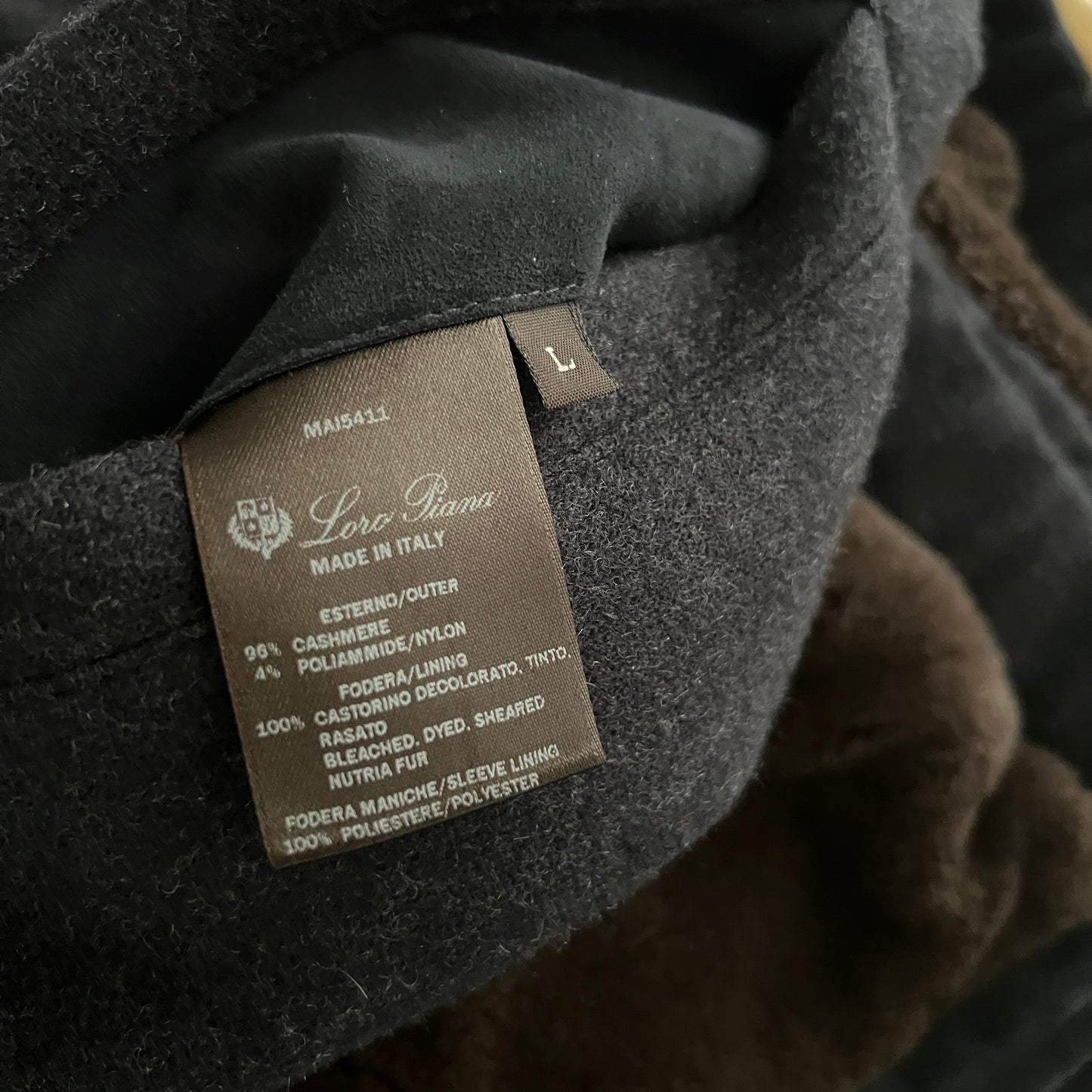 Loro Piana Castorino Fur Cashmere Bomber Jacket