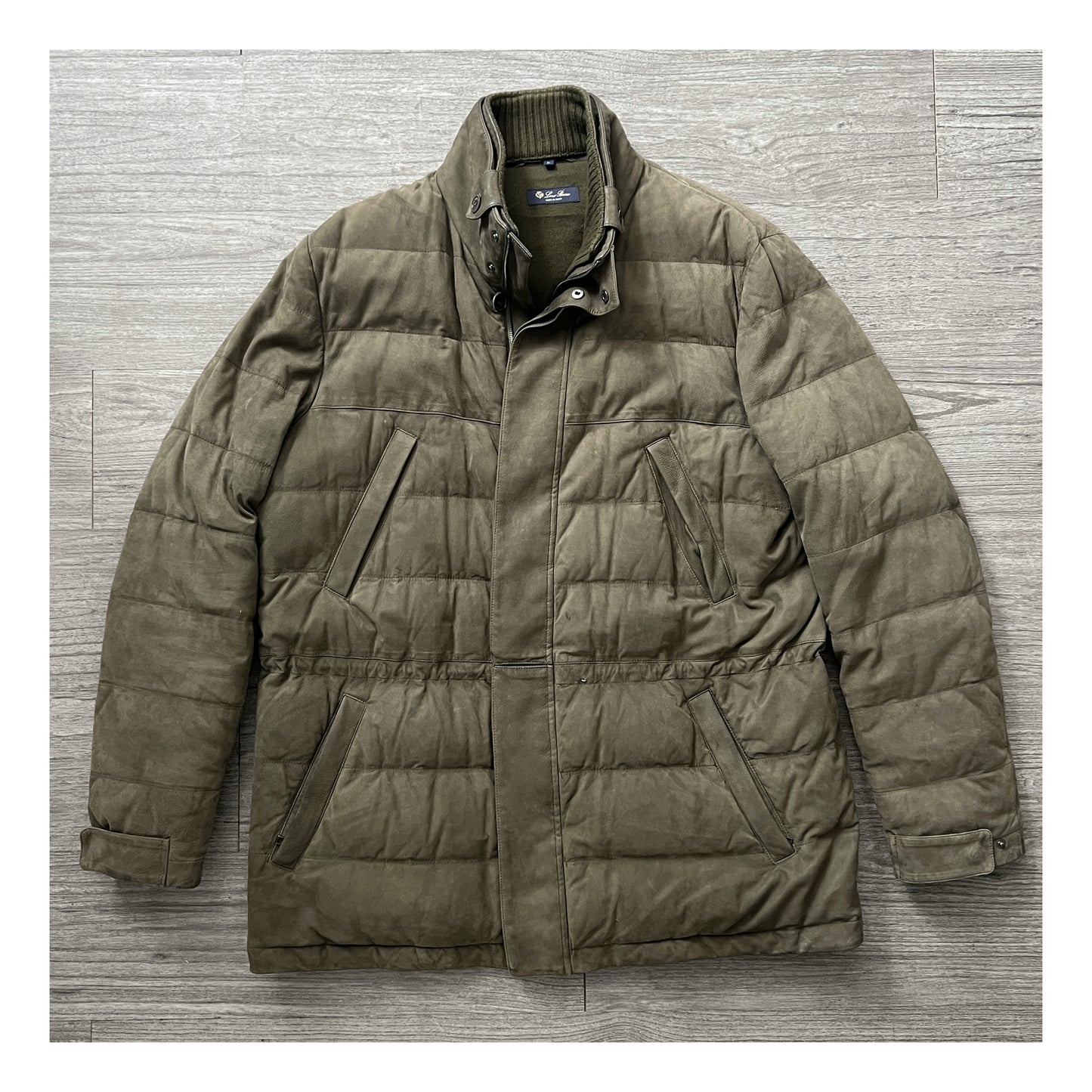 Loro Piana Quilted Leather Icer Coat