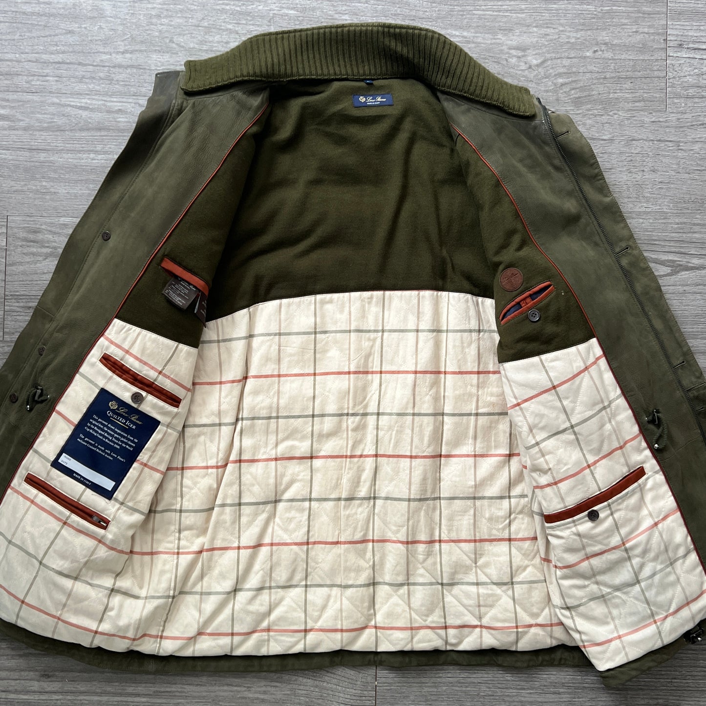 Loro Piana Quilted Leather Icer Coat