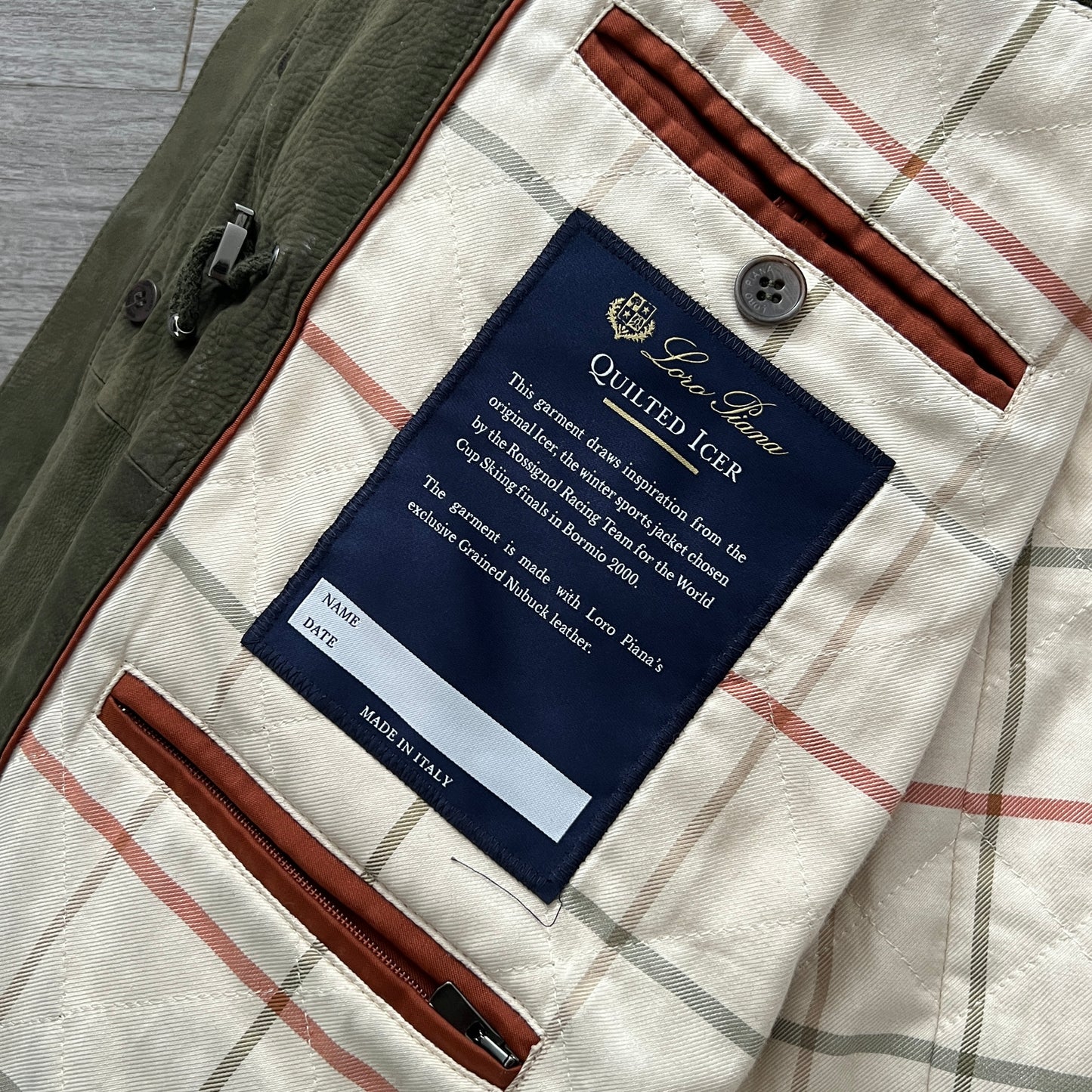 Loro Piana Quilted Leather Icer Coat