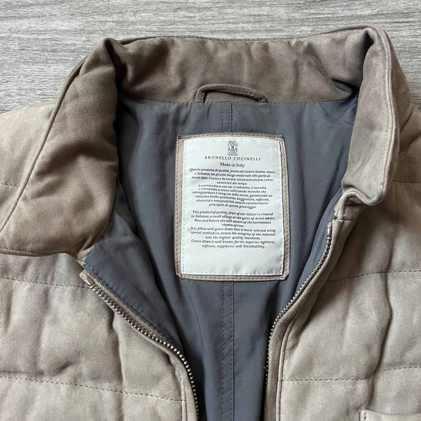 Brunello Cucinelli Suede Down Vest