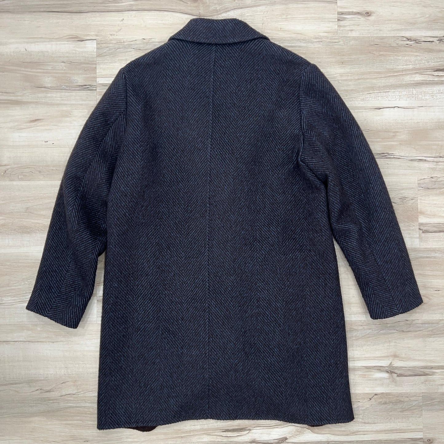 Loro Piana Cashmere Alpaca Herringbone Coat