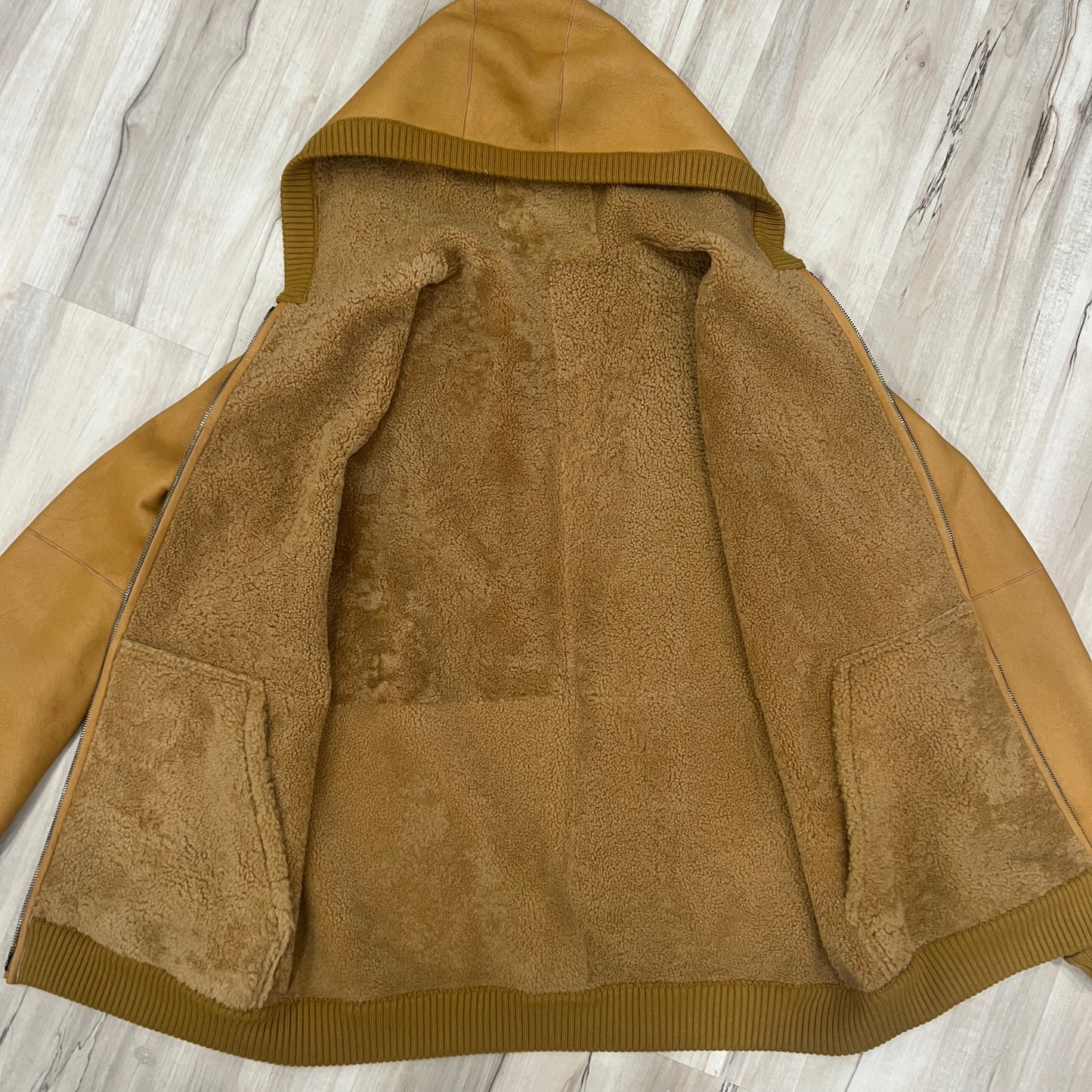 Loro Piana Shearling Hooded Jacket