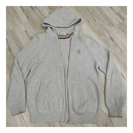 Brunello Cucinelli Cashmere Ribbed Hoodie