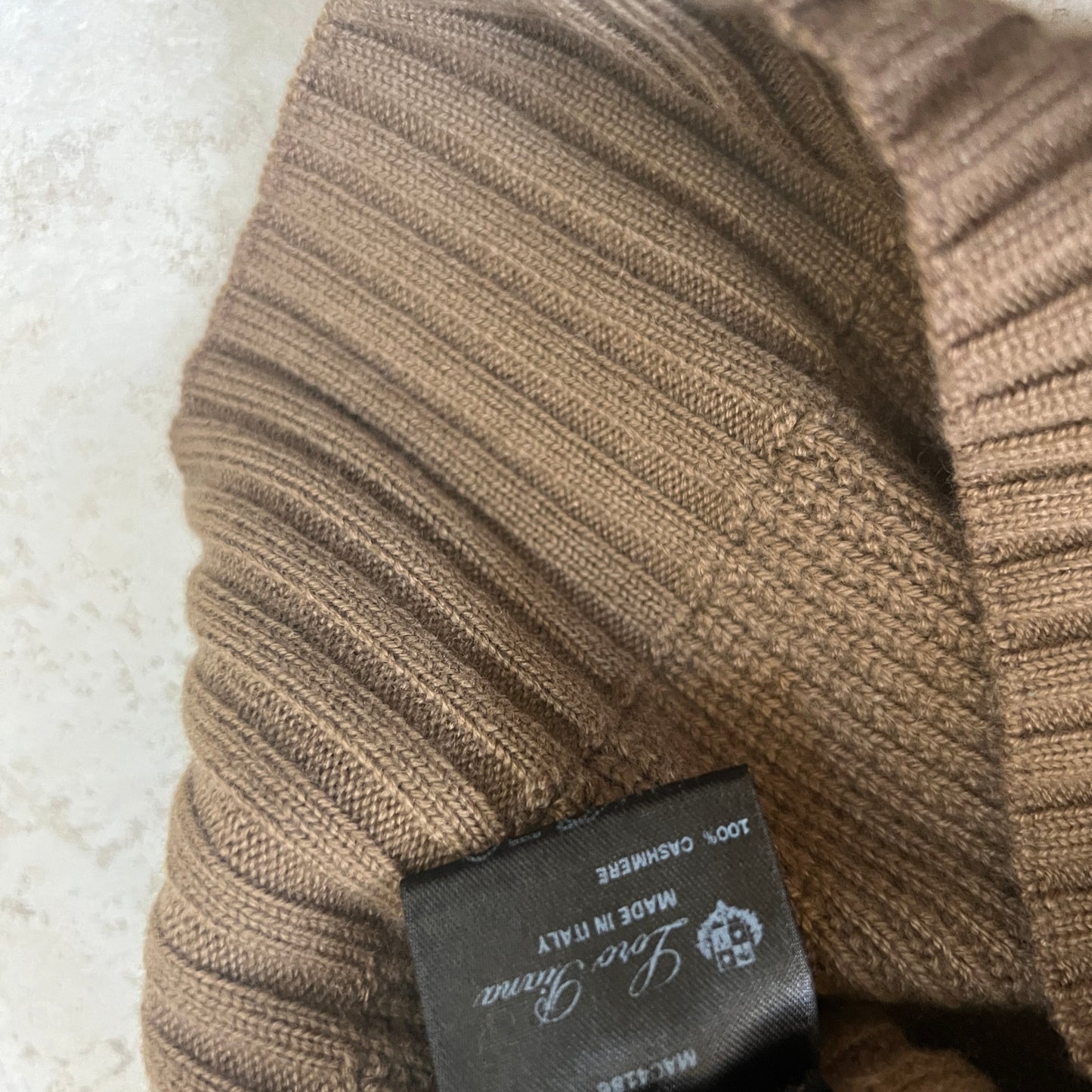 Loro Piana Cashmere Knit 1/4 Zip Sweater